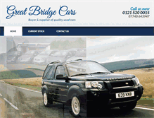 Tablet Screenshot of greatbridgecars.co.uk